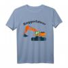 HapBunny T-Shirt mit großem Baggermotiv  Perfekt für Bauarbeiter, Bagger-Fans & Kinder, die Bagger lieben