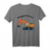 HapBunny T-Shirt mit großem Baggermotiv  Perfekt für Bauarbeiter, Bagger-Fans & Kinder, die Bagger lieben