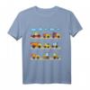 Kinder Bagger T-Shirt für Jungen - Baustellen Fahrzeuge & Baggermotiv, perfektes Geschenk für kleine Baumaschinen-Fans zu Geburtstag & Weihnachten