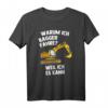 Baggerfahrer Baggerführer Bauarbeiter Straßenbau Radlader T-Shirt  Perfektes Geschenk für Baustellenfans und Kinder zum Geburtstag