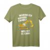 Baggerfahrer Baggerführer Bauarbeiter Straßenbau Radlader T-Shirt  Perfektes Geschenk für Baustellenfans und Kinder zum Geburtstag