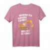 Baggerfahrer Baggerführer Bauarbeiter Straßenbau Radlader T-Shirt  Perfektes Geschenk für Baustellenfans und Kinder zum Geburtstag