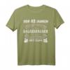 Herren 40 Jahre Bagger Baggerführer Baggerfahrer Geburtstag T-Shirt  Lustiges Bauarbeiter Geschenk für Bauarbeiter und Baustellenkollegen