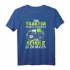 Zum Traktor Fahren Geboren Landwirt Geschenk Lustig Trecker T-Shirt  Perfekt für Kinder, Jungs & Mädchen, Weihnachten & Geburtstag für Traktor-Fans vom Dorf