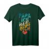 Papa Ich Habe Dich Lieb Vater Geschenk - Bester Papa T-Shirt für den Vatertag & Familienliebe