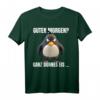 Guten Morgen? Ganz dünnes Eis! Lustiges Pinguin T-Shirt mit ironischem Spruch für Morgenmuffel, Schichtarbeiter & Teenager