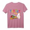 Kinder 4. Geburtstag Eisenbahn Zug T-Shirt für Jungen - Lustiges Geschenk mit Lokomotiv-Design und Spruch 'Tut Tut Ich Bin 4' für Geburtstag & Kindergarten
