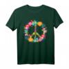 Peace Love Hippie Kostüm Tie Die 60s & 70s T-Shirt  Buntes Retro-Design für Partys, Halloween & Festivals
