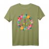 Peace Love Hippie Kostüm Tie Die 60s & 70s T-Shirt  Buntes Retro-Design für Partys, Halloween & Festivals
