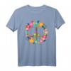 Peace Love Hippie Kostüm Tie Die 60s & 70s T-Shirt  Buntes Retro-Design für Partys, Halloween & Festivals
