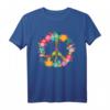 Peace Love Hippie Kostüm Tie Die 60s & 70s T-Shirt  Buntes Retro-Design für Partys, Halloween & Festivals