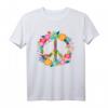 Peace Love Hippie Kostüm Tie Die 60s & 70s T-Shirt  Buntes Retro-Design für Partys, Halloween & Festivals
