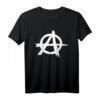 T-Shirt Anarchy - Punk Graffiti Zeichen T-Shirt für Rebellische und Stolze Anarchisten, Perfektes Geschenk für Punk Fans