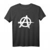 T-Shirt Anarchy - Punk Graffiti Zeichen T-Shirt für Rebellische und Stolze Anarchisten, Perfektes Geschenk für Punk Fans