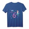 Kinder 6. Geburtstag Meerjungfrau T-Shirt - Niedliches Geburtstagsshirt für Mädchen, Perfekt für 6-Jährige Meerjungfrauen Fans