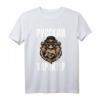 Russisches T-Shirt mit Bärenmotiv und kyrillischem Spruch 'Russischer Charakter'  Stolz auf Russland und russische Mentalität