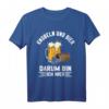 Knobeln und Bier darum bin ich hier T-Shirt  Perfekt für Würfel- und Knobelspiele in der Kneipe