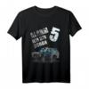 Kinder Polizei T-Shirt zum 5. Geburtstag  Coole Polizeiauto-Geschenkidee für Jungen, perfekte Geburtstagsparty-Outfit
