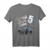 Kinder Polizei T-Shirt zum 5. Geburtstag  Coole Polizeiauto-Geschenkidee für Jungen, perfekte Geburtstagsparty-Outfit