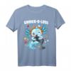 Gamesolotl Axolotl Video Gamer Kawaii T-Shirt für Kinder - Lustiges Underwater Axolotl mit Videospiel-Controller, ideales Geschenk für Gamer und Anime-Fans