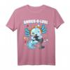 Gamesolotl Axolotl Video Gamer Kawaii T-Shirt für Kinder - Lustiges Underwater Axolotl mit Videospiel-Controller, ideales Geschenk für Gamer und Anime-Fans
