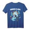 Gamesolotl Axolotl Video Gamer Kawaii T-Shirt für Kinder - Lustiges Underwater Axolotl mit Videospiel-Controller, ideales Geschenk für Gamer und Anime-Fans