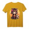 Kawaii Anime-Mädchen mit Katze T-Shirt - Perfektes Otaku-Geschenk für Teenager und Frauen, Japanisches Manga-Design