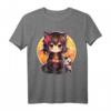 Kawaii Anime-Mädchen mit Katze T-Shirt - Perfektes Otaku-Geschenk für Teenager und Frauen, Japanisches Manga-Design