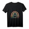 Damen Logopädin Mit Herz Logopädie Studium T-Shirt mit V-Ausschnitt, Pastell Regenbogen  Perfektes Geschenk & Outfit für Sprachtherapeuten & Studierende