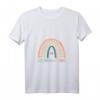 Damen Logopädin Mit Herz Logopädie Studium T-Shirt mit V-Ausschnitt, Pastell Regenbogen  Perfektes Geschenk & Outfit für Sprachtherapeuten & Studierende