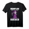Beruflich wollte ich immer was mit Menschen machen T-Shirt  Lustiges Gothic & Misanthropen Kostüm für Halloween, Geburtstag & Alltag