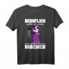 Beruflich wollte ich immer was mit Menschen machen T-Shirt  Lustiges Gothic & Misanthropen Kostüm für Halloween, Geburtstag & Alltag
