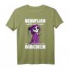 Beruflich wollte ich immer was mit Menschen machen T-Shirt  Lustiges Gothic & Misanthropen Kostüm für Halloween, Geburtstag & Alltag