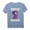 Beruflich wollte ich immer was mit Menschen machen T-Shirt  Lustiges Gothic & Misanthropen Kostüm für Halloween, Geburtstag & Alltag