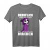 Beruflich wollte ich immer was mit Menschen machen T-Shirt  Lustiges Gothic & Misanthropen Kostüm für Halloween, Geburtstag & Alltag