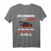Ich schnarche nicht Spruch Lokführer Dampflok Eisenbahn T-Shirt  Lustiges Geschenk für Eisenbahn- und Dampflokfans zu Weihnachten & Geburtstag