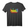 Komplettes Periodensystem der Elemente T-Shirt in Deutsch  Buntes Design für Chemiker, Lehrer & Schüler mit 118 Elementen