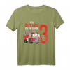 Kinder 3. Geburtstag Feuerwehr T-Shirt - Feuerwehrauto Design mit Spruch 'Aus dem Weg ich bin schon 3' für kleine Feuerwehrmänner