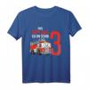 Kinder 3. Geburtstag Feuerwehr T-Shirt - Feuerwehrauto Design mit Spruch 'Aus dem Weg ich bin schon 3' für kleine Feuerwehrmänner