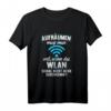 Admin, Nerd, Gamer, WLAN Design T-Shirt  Lustiges Informatiker-, Zocker- und Programmierer-Motiv für IT-Profis, Entwickler & Gaming-Fans