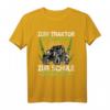 Zum Traktor Fahren Geboren Zur Schule Gezwungen T-Shirt  Lustiges Kinder T-Shirt für kleine Traktorfahrer, Bauernhof und Landwirtschaft Fans
