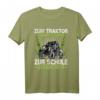 Zum Traktor Fahren Geboren Zur Schule Gezwungen T-Shirt  Lustiges Kinder T-Shirt für kleine Traktorfahrer, Bauernhof und Landwirtschaft Fans