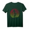 Retro Einrad Mädchen Silhouette T-Shirt  Stylisches Damen-Shirt für Einradfahrerinnen & Fahrradliebhaberinnen