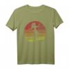 Retro Einrad Mädchen Silhouette T-Shirt  Stylisches Damen-Shirt für Einradfahrerinnen & Fahrradliebhaberinnen