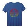 Retro Einrad Mädchen Silhouette T-Shirt  Stylisches Damen-Shirt für Einradfahrerinnen & Fahrradliebhaberinnen