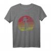 Retro Einrad Mädchen Silhouette T-Shirt  Stylisches Damen-Shirt für Einradfahrerinnen & Fahrradliebhaberinnen