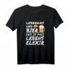 Lustiges Bier Leberkäse T-Shirt  Bayrischer Saufen Spruch für Männer, Party, Geburtstagsgeschenk & Ironie