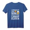 Lustiges Bier Leberkäse T-Shirt  Bayrischer Saufen Spruch für Männer, Party, Geburtstagsgeschenk & Ironie