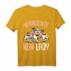 Verrückte Kuh Lady Landwirtin T-Shirt  Lustiges Geschenk für Bäuerinnen, Kuhliebhaberinnen & Frauen auf dem Bauernhof zu Weihnachten & Geburtstag