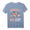 Verrückte Kuh Lady Landwirtin T-Shirt  Lustiges Geschenk für Bäuerinnen, Kuhliebhaberinnen & Frauen auf dem Bauernhof zu Weihnachten & Geburtstag